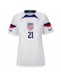 Förenta staterna Timothy Weah #21 Replika Hemmakläder Dam VM 2022 Kortärmad